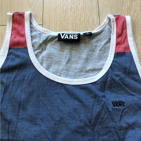 Vans Multicolor Striped Tank Top in Blue & Red Men’s Size S - Picture 10 of 10